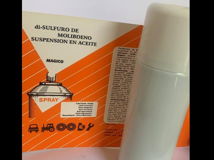 Di-Sulfuro de molibdeno, suspensión en aceite