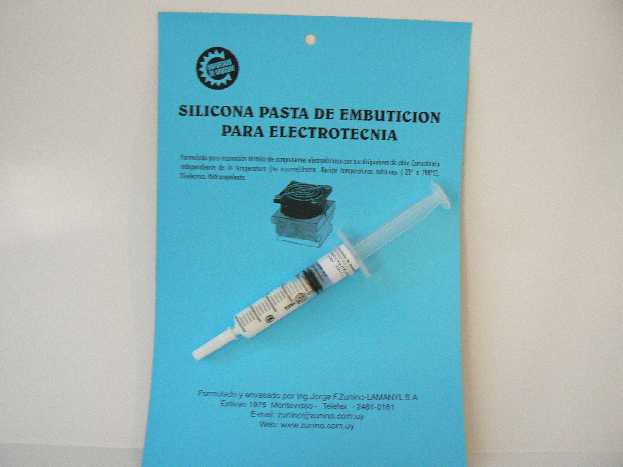 Silicona, pasta de embutición para electrotecnia